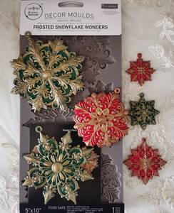 Redesign with Prima Moulds - Frosted Snowflake Wonders