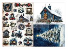 Load image into Gallery viewer, Redesign with Prima Decoupage Paper A3 - Heather &amp; Holly (2 Sheets)
