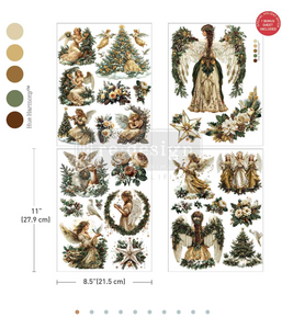 Redesign with Prima Middy Transfer - Heavenly Wings 3 sheets + 1 Bonus Sheet