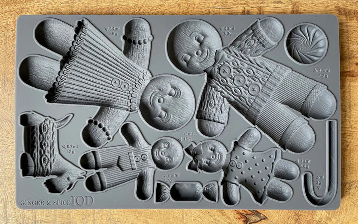 IOD Decor Mould 25 x 15cm - Ginger and Spice (Limited Edition)