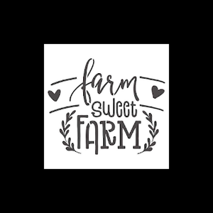 Farm Sweet Farm Stencil