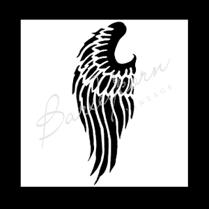 Angel Wing 2 Stencil (small)