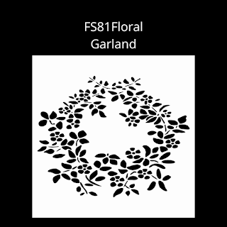 Floral Garland Stencil