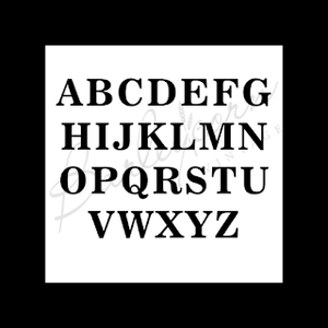 Alphabet CAPS Stencil