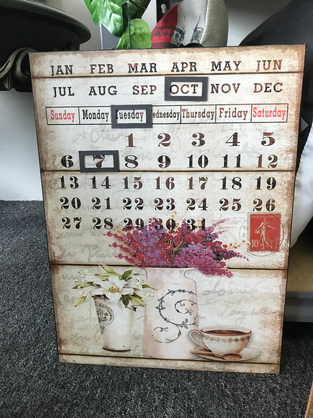 Tin Sign - Calendar