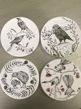 Load image into Gallery viewer, Coasters Set of 4 - New Zealand Native Birds
