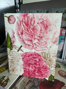 Jotter Pad - Pink Peonies