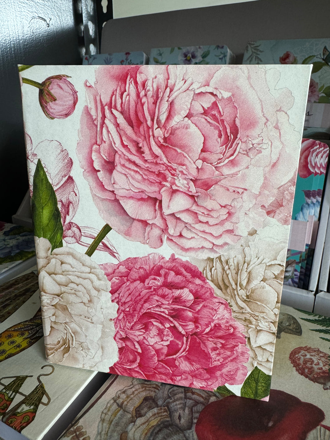 Jotter Pad - Pink Peonies