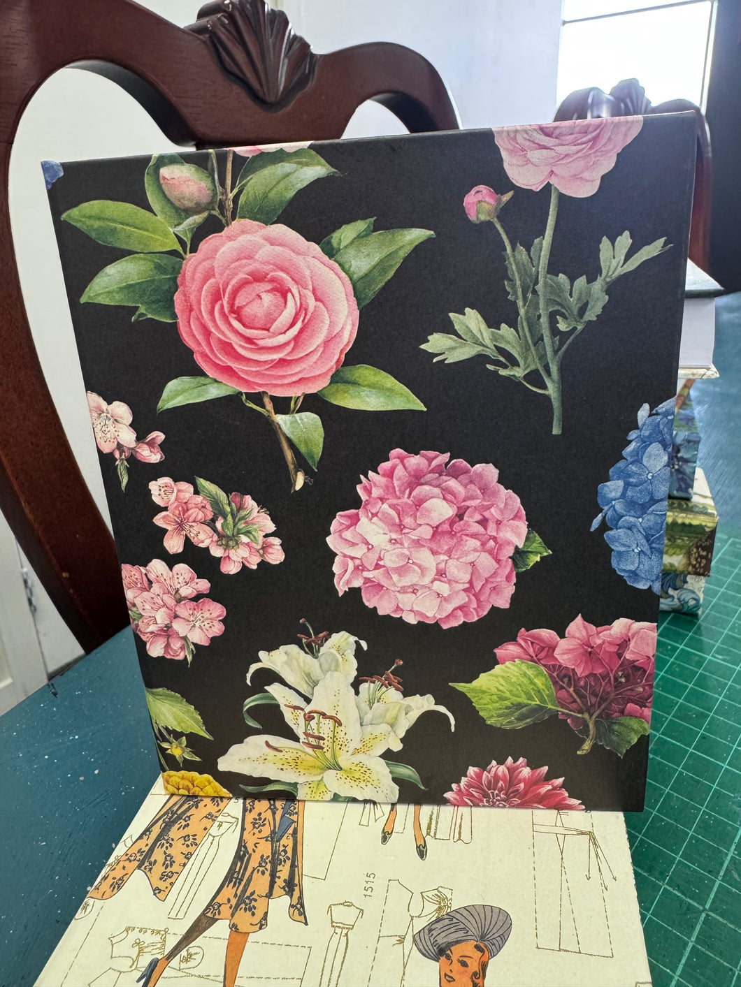 Jotter Pad - Hydrangeas and Lillys