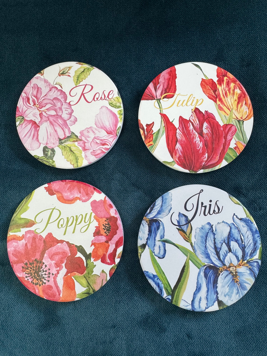 Coasters Set of 4 - Florals