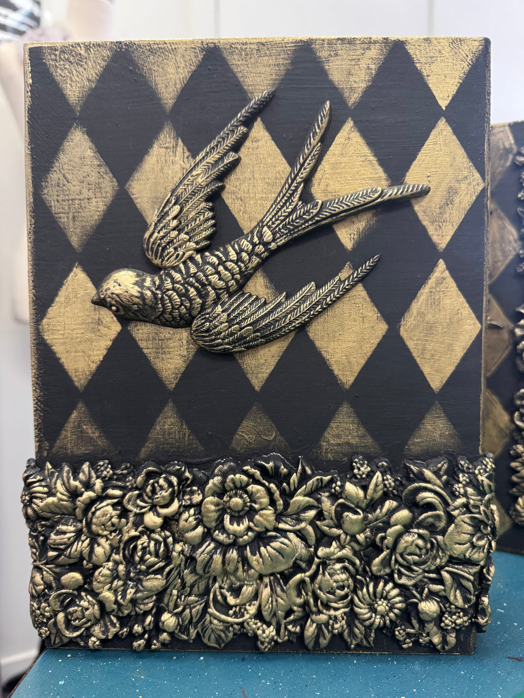Black and Gold Decorative Wall hanging 2 of 3