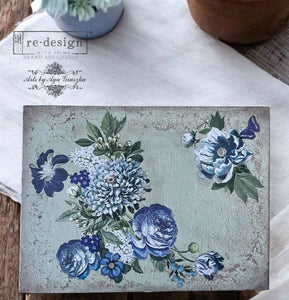 Redesign with Prima Mini Transfer - Indigo Petals