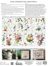 Load image into Gallery viewer, IOD Decor Transfer Pad 31 x 41cm -  Marché des Fleurs (8 sheets)
