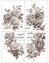 Load image into Gallery viewer, IOD Decor Transfer Pad 31 x 41cm  - Mays Roses (4 sheets)
