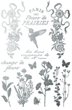 Load image into Gallery viewer, IOD Decor Transfer Pad 20 x 30.5cm - Gilded GOLD/SILVER FOIL Papillon (8 sheets)
