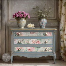 Load image into Gallery viewer, Redesign with Prima Double Delight Decoupage Fibre Paper Set - Pink Blossom Bliss 2 Sheets
