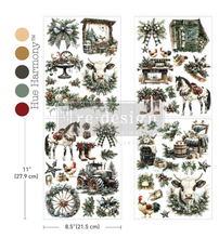 Load image into Gallery viewer, Redesign with Prima Middy Transfer - Rustic Noel (3 Sheets + Bonus Sheet)
