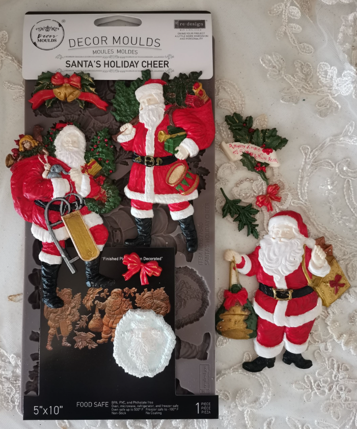 Redesign with Prima Moulds - Santa's Holiday Cheer – Rock Me Revamp