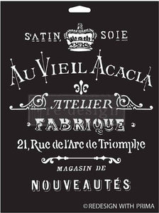 Redesign with Prima Stencil - Satin Soie