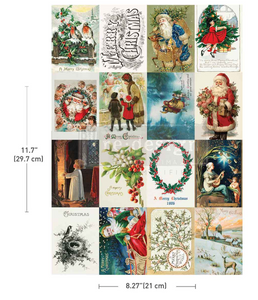 Redesign with Prima A4 Transfer - Season's Greetings From The Past (1 Sheet)