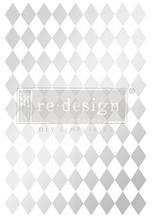 Load image into Gallery viewer, Redesign with Prima Transfer Large - Silver Harlequin
