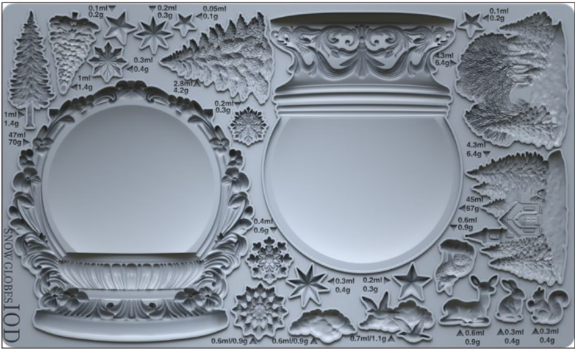 IOD Decor Mould 25 x 15cm - Snow Globes