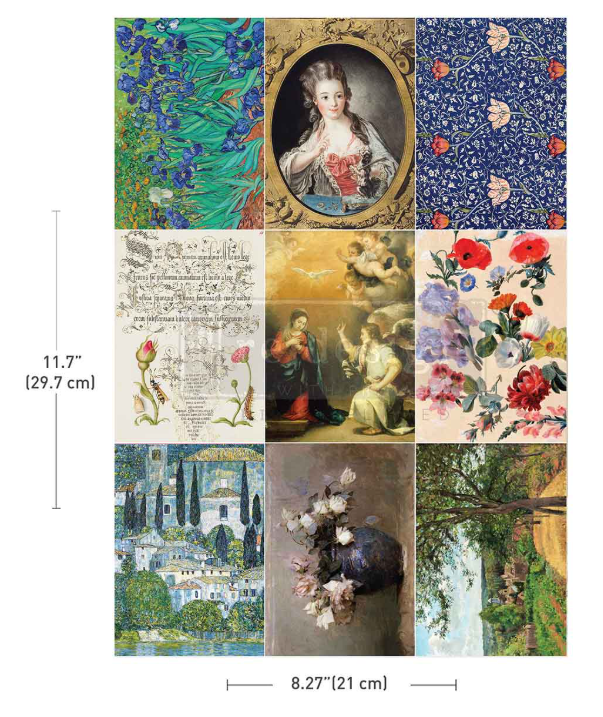 Redesign with Prima A4 Transfer - The Painted Legacy (1 Sheet)