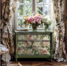 Load image into Gallery viewer, Redesign with Prima Decoupage Fibre Paper - A1 Velvet Blooms
