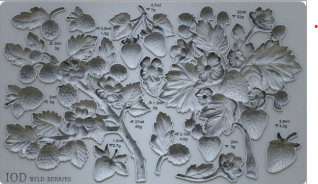 IOD Decor Mould 25 x 15cm - Wild Berries