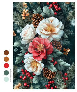 Redesign with Prima Decoupage Fibre Paper - A4  (1 Sheet) Winter's Grace