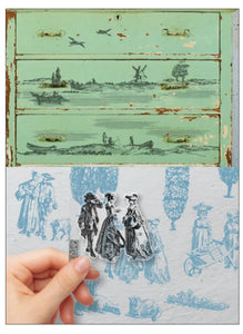 IOD Decor Stamp 30.5 x 30.5cm - Rural Scenes (2 sheets and masks)