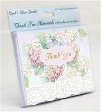 Load image into Gallery viewer, 10 Thank You Notecards - Hydrangeas
