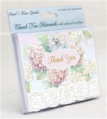 10 Thank You Notecards - Hydrangeas