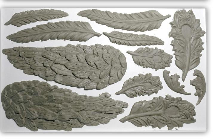 IOD Decor Mould 25 x 15cm - Wings and Feathers