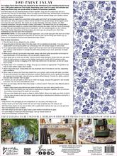 Load image into Gallery viewer, IOD Decor Paint Inlays - Indigo Floral (8 sheets)
