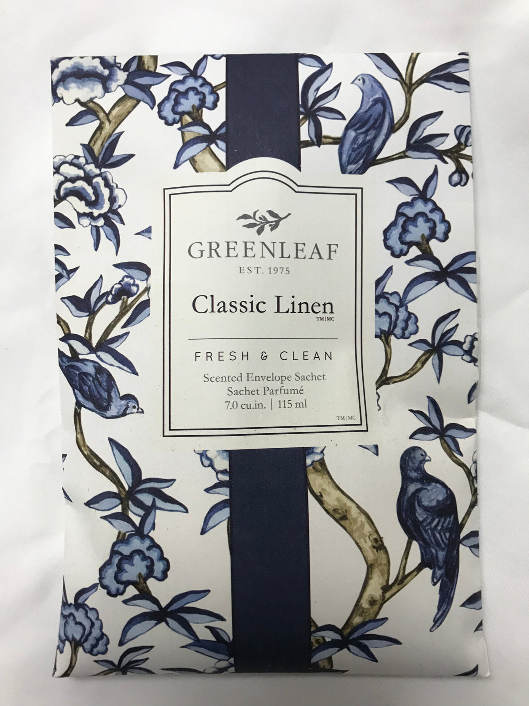 Greenleaf Scented Envelope Sachet - Classic Linen