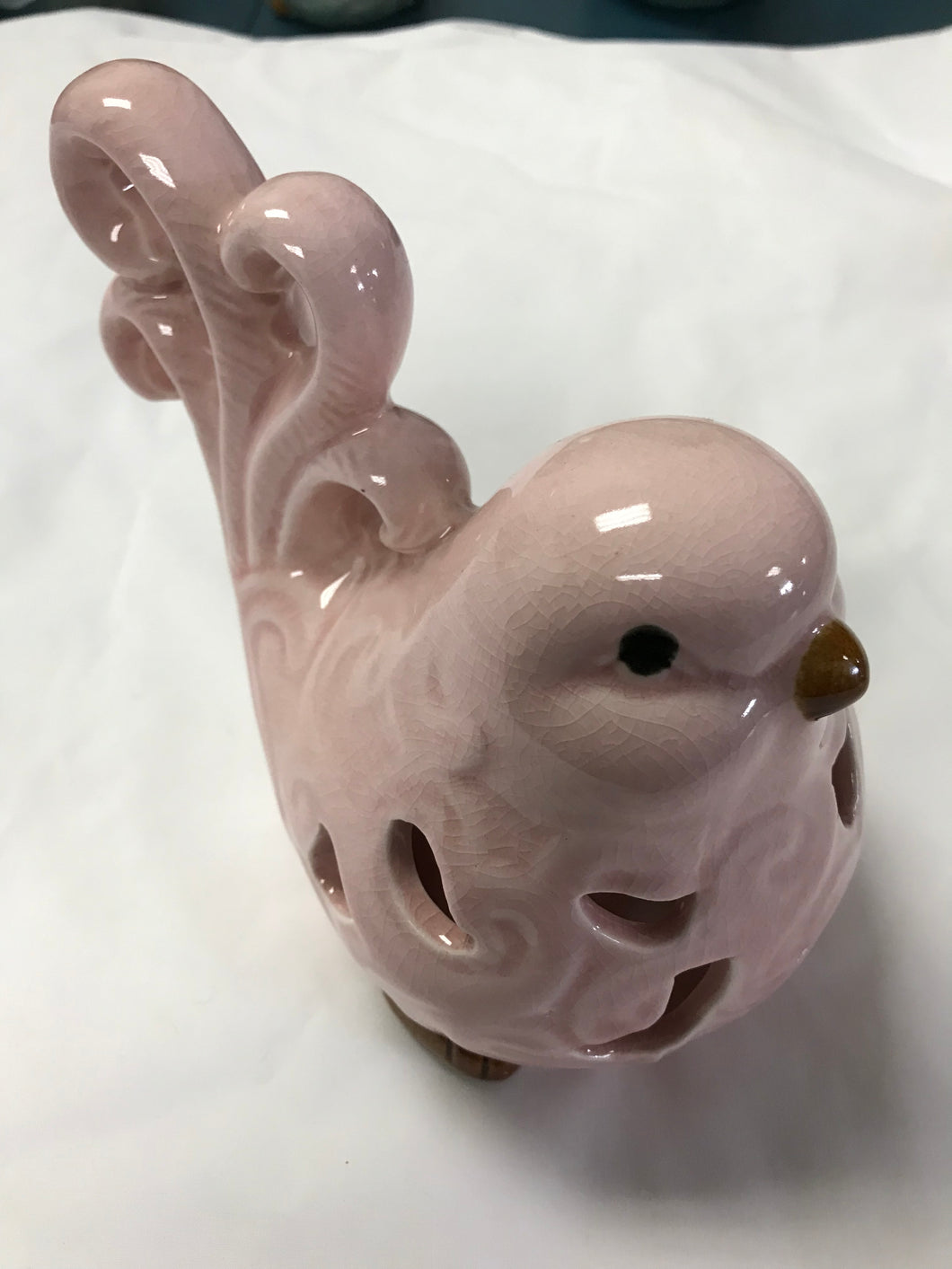 Ceramic Glazed Bird - Pink