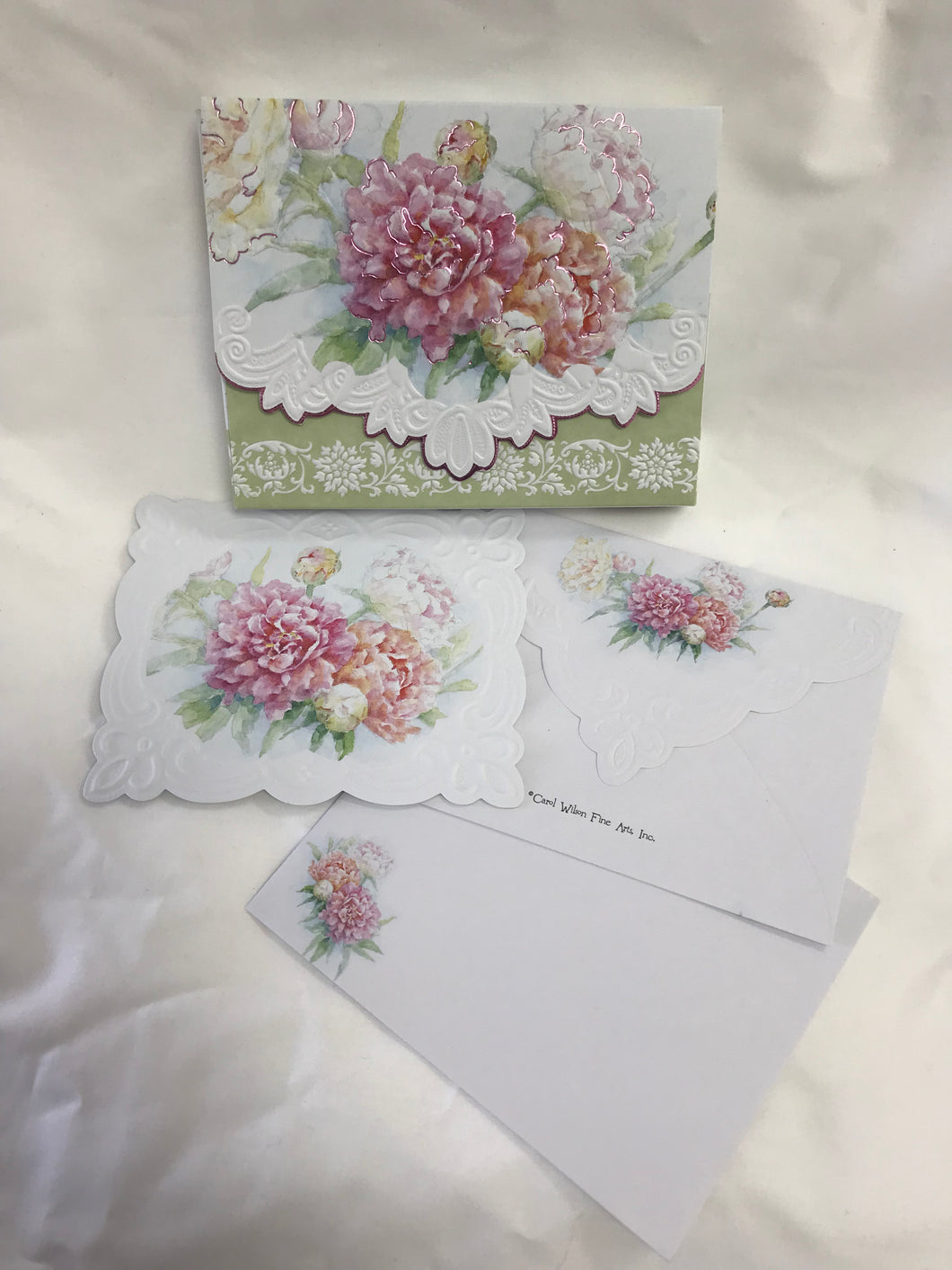 10 Floral Notecards - Peonies