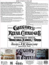 Load image into Gallery viewer, IOD Decor Paint Inlay - Gregory’s Catalogue - (8 Sheets)
