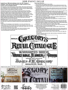IOD Decor Paint Inlay - Gregory’s Catalogue - (8 Sheets)