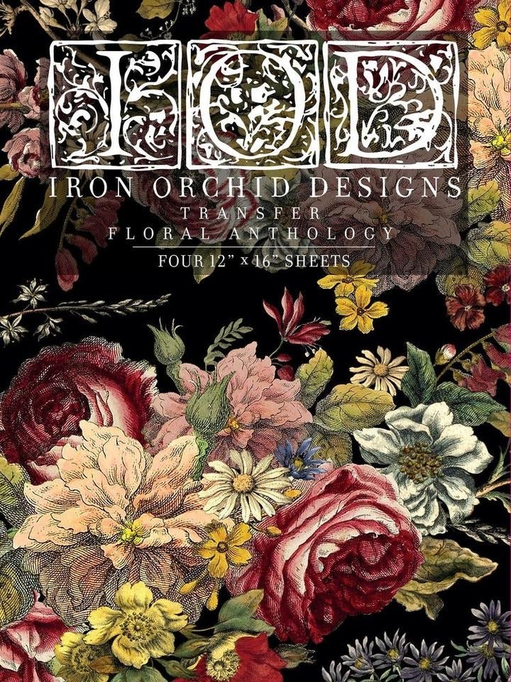 IOD Transfer Pad 31 x41 cm - Floral Anthology (4 Sheets)