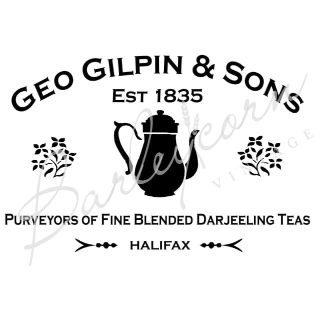 Gilpins Tea Company Stencil