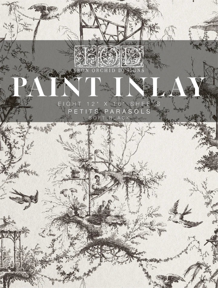 IOD Decor Paint Inlay - Petits Parasols (8 Sheets)