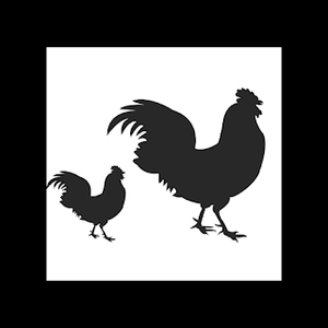 Rooster Stencil