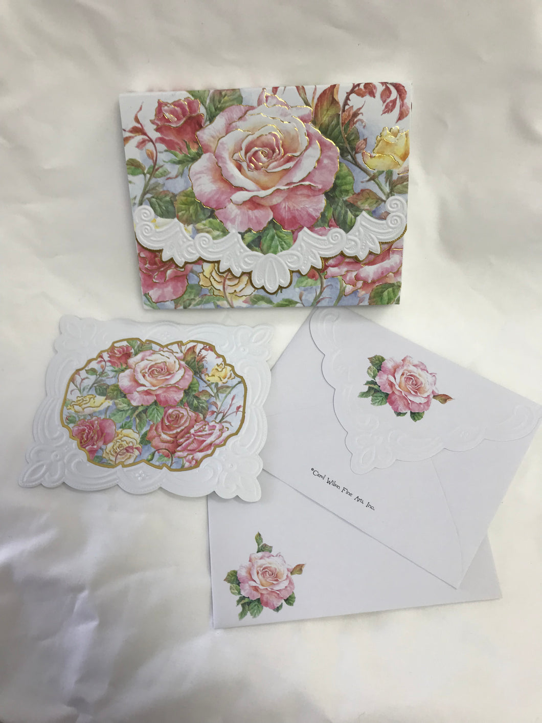 10 Floral Notecards - Roses