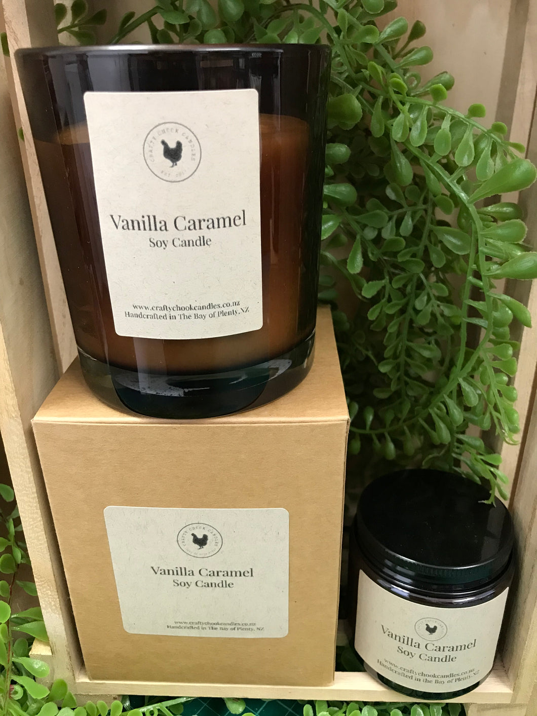 Crafty Chook Candle - Vanilla Caramel