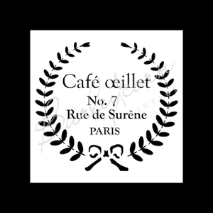 Cafe Oeillet Stencil