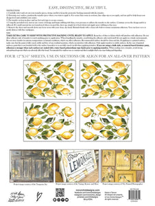 IOD Decor Transfer Pad  31 x 41cm - Lemon Drops (4 Sheets) *RETIRED*
