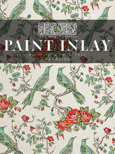 IOD Decor Paint Inlay - Paradise (8 Sheets) ***Limited Edition***