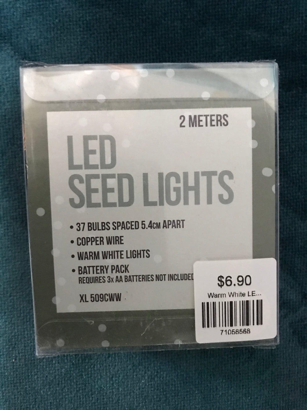 Warm White LED Seed Lights - 2 meters